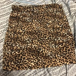 Size medium cheetah print mini skirt