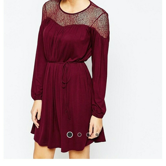 Lace Burgundy Dress