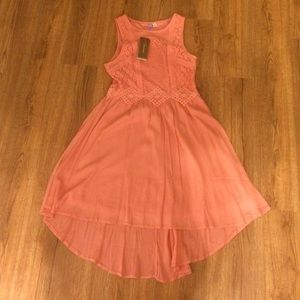 Rose lace top dress.