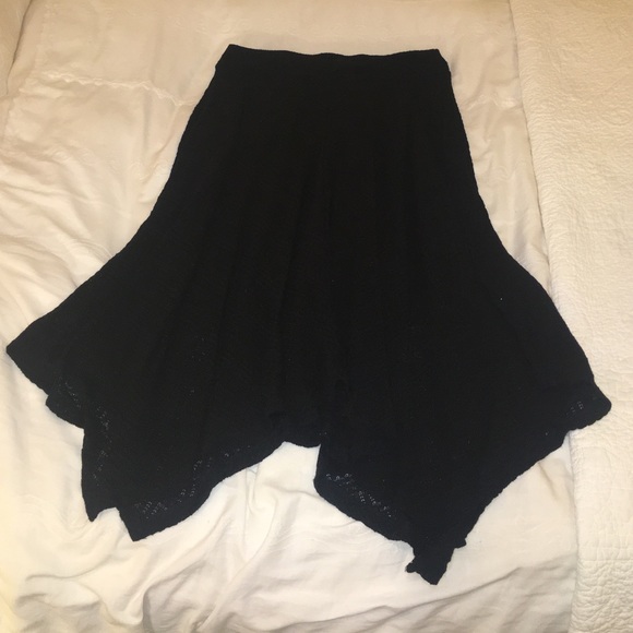Black long skirt.