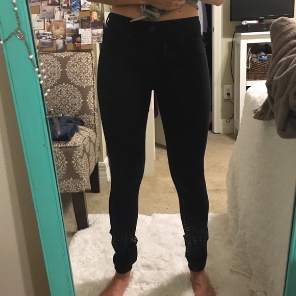 Black jeggings