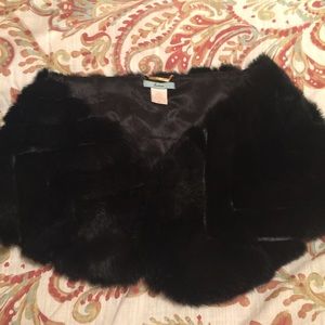 Genuine rabbit fur Marciano shawl