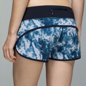 Lululemon Speed Shorts Sea Side Silver Fox Blue