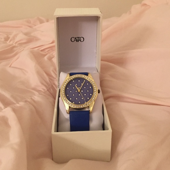 Stylish Royal Blue and Gold Watch! Brand New!
