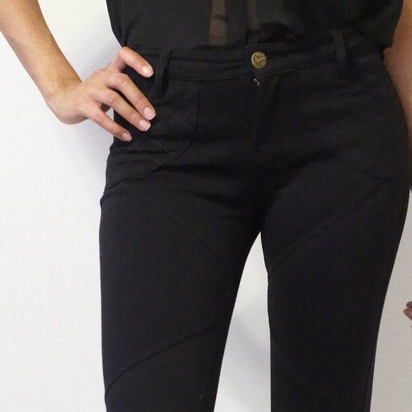 Free People Black Moto Leggings / Pants - Picture 4 of 4