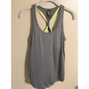 Grey Tank Top with Built-in Bra