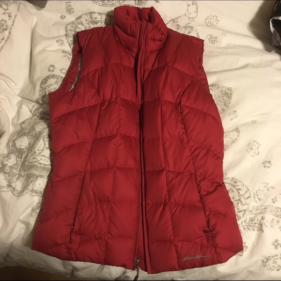 Eddie Bauer down red vest