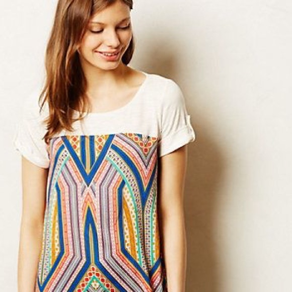Anthropologie Solvo Tunic Tee
