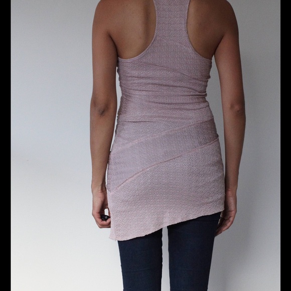 Free People Pink Racerback Top / Dress w/Appliqué - Picture 3 of 3
