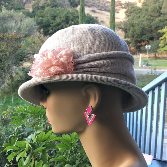 Pink Triangle Earrings - Picture 7 of 8