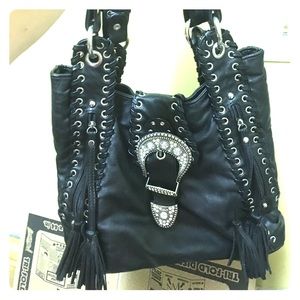 Black buckle purse