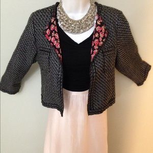 Channel inspired pleated jacket