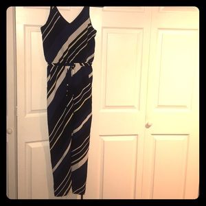 NWT Striped Jumpsuit