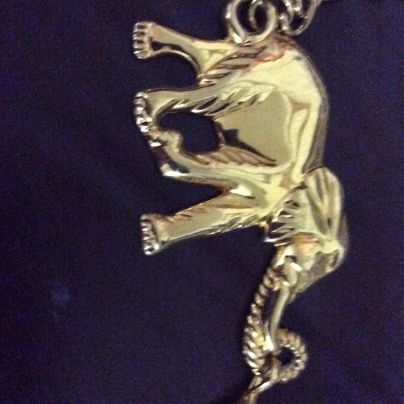 Gold plated an elephants belt with chain?❤️️ main image 4