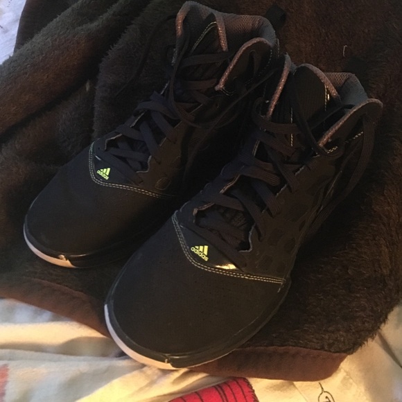 Black adidas basketball shoes main image 4