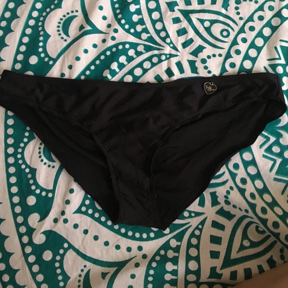 Black body glove bathing suit bottoms