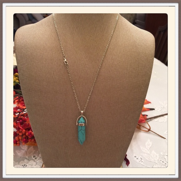 Boutique Jewelry - Turquoise Quartz Necklace.