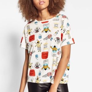 NWT Zara Summer Themed Shirt