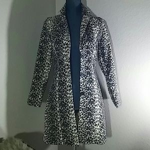 Dress coat leopard print