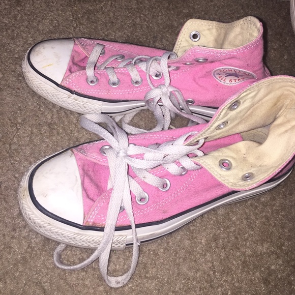 Converse High top Pink Chuck Taylor's