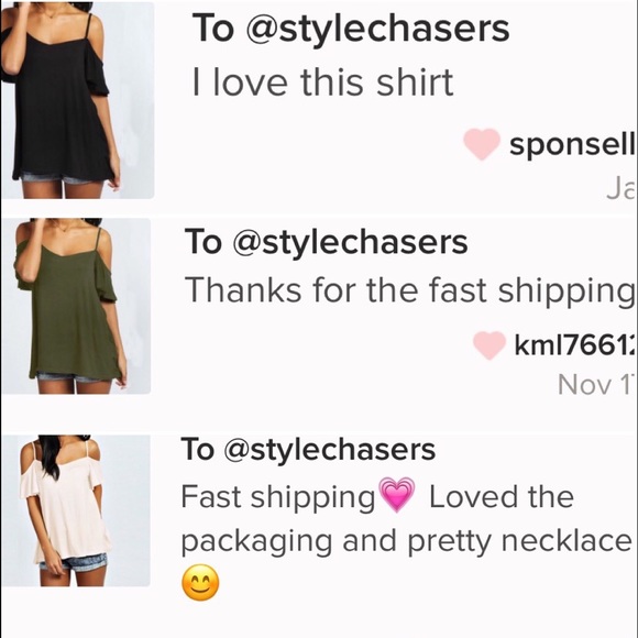 Soft and Sexy Off Shoulder Strappy T-White or Sand - Picture 5 of 7