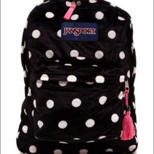 Fuzzy jansport backpack🌺