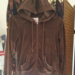 Brown Velour Sweatsuit