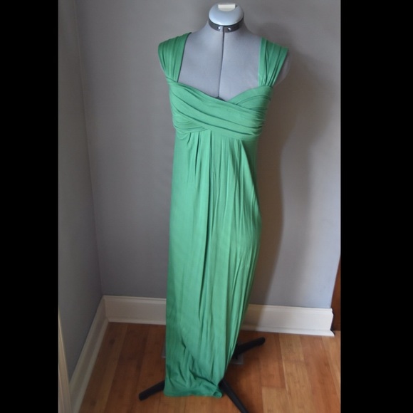 Kelley Green Maxi dress with lovely fold detail