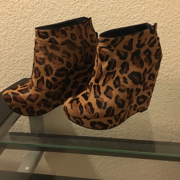 Tan Animal Print Rachel Roy Bootie