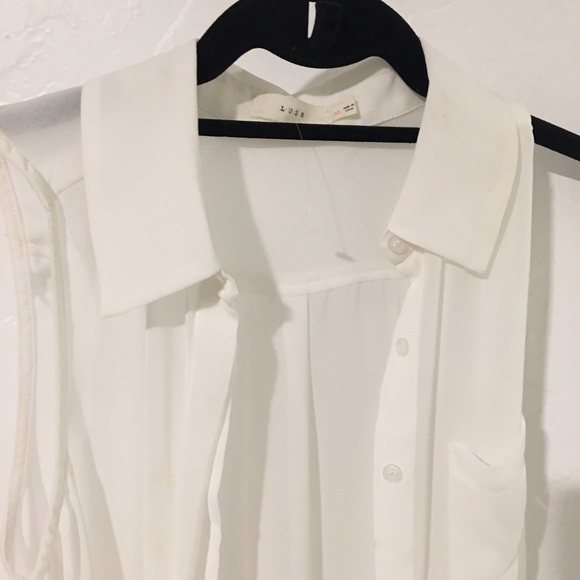 Long White Blouse - Shear