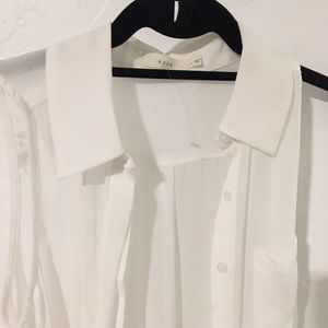 Long White Blouse - Shear