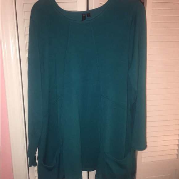 Long sleeve blue blouse - Picture 1 of 2