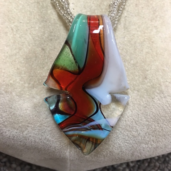 Murano glass pendant necklace