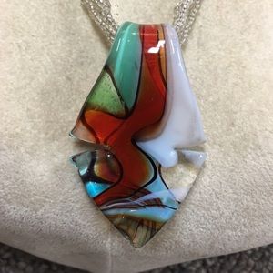 Murano glass pendant necklace