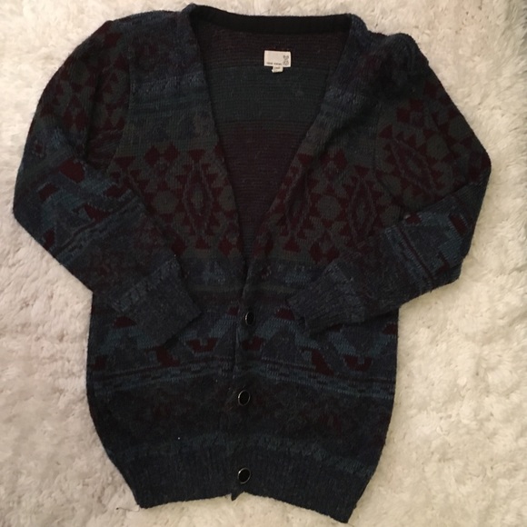 Thick knit cardigan