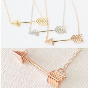 Silver/ Gold/ Rose Gold Arrow Necklace For Women