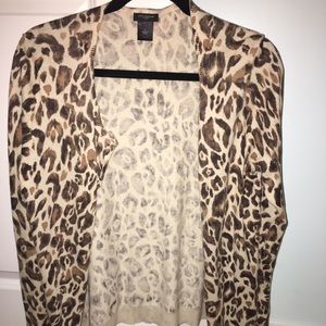 Banana Republic leopard print cardigan