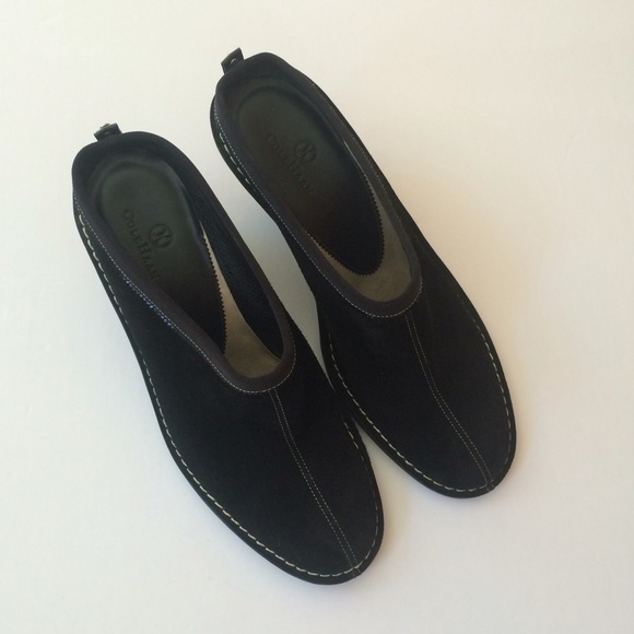 ❌❌❌❌New! Cole Haan Suede Wedge Mules - Picture 2 of 4