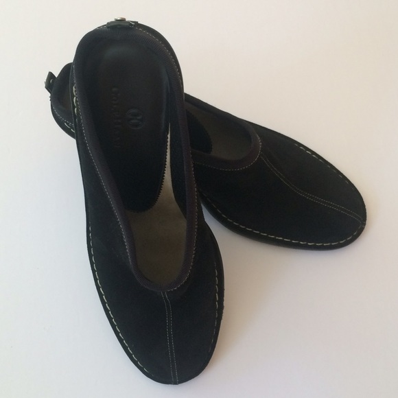 ❌❌❌❌New! Cole Haan Suede Wedge Mules - Picture 3 of 4