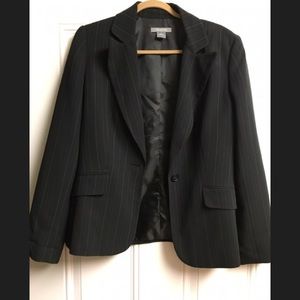 Ann Taylor size 10 Blazer. Black with tan stripes