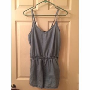 Chambray Romper