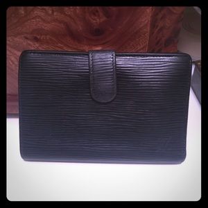 Authentic vintage Louis Vuitton Epi black wallet