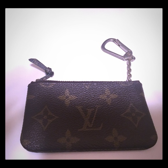 Louis Vuitton coin/card purse with keychain