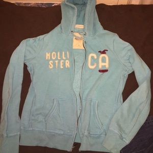 Blue zip up hoodie