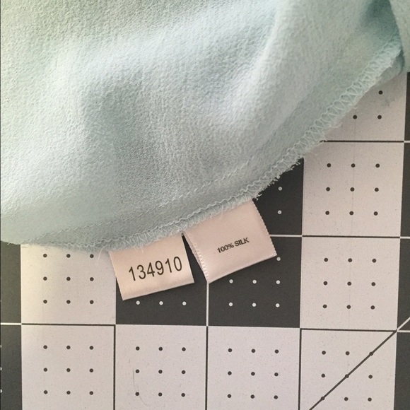 Ann Taylor Blue Sheer Button Down Tank Top - Picture 5 of 5