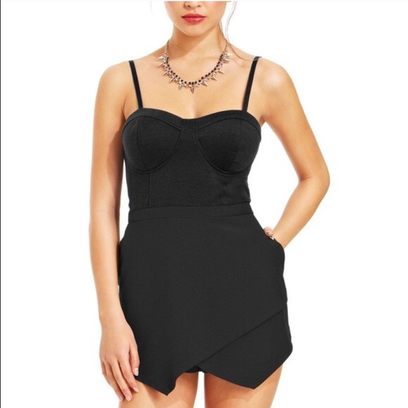 Super cute black romper!