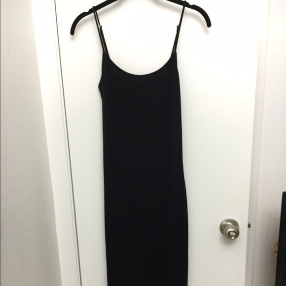 Black maxi dress