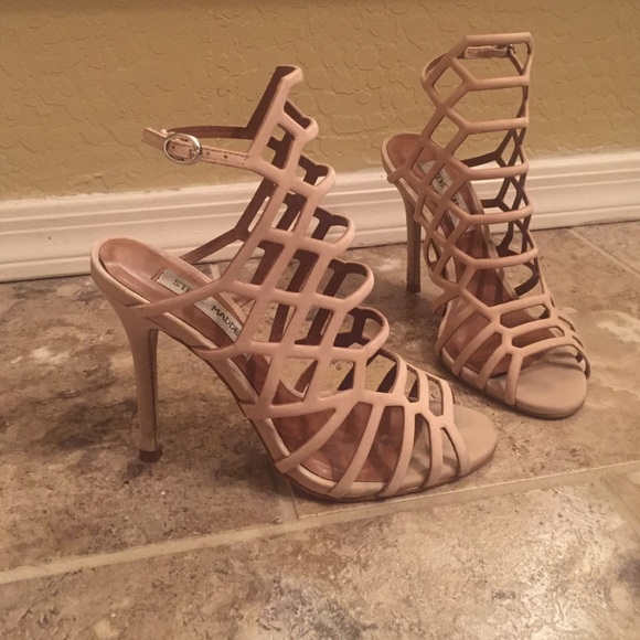 Steve Madden Nude Slithur Heels - Picture 2 of 4