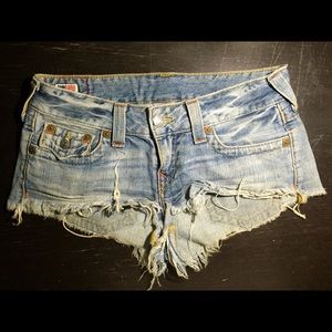 True Religion jean shorts