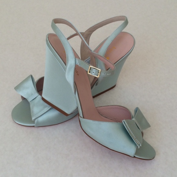 kate spade Shoes - Kate Spade Satin Wedge